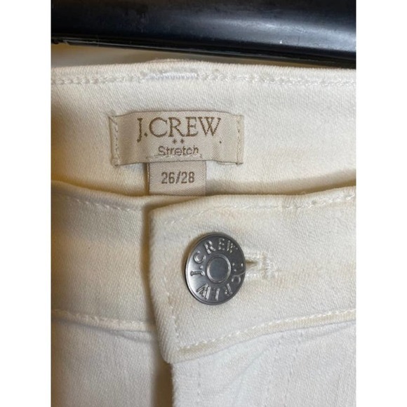 J.Crew Factory $80 8" Midrise Skinny Jean in White Denim Size 26X28 G1972 - Picture 5 of 5